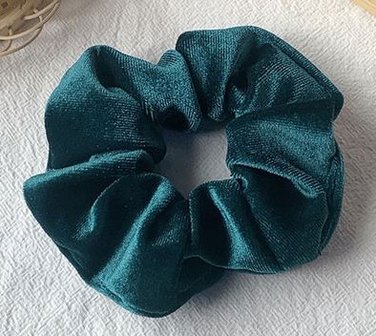 Scrunchie velours - Petrol