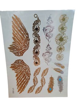 Flash tattoos CT 202 Goud/Zilver