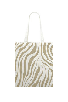 Canvas shopper zebra