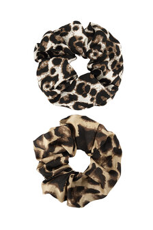 Scrunchie set tijger - Beige