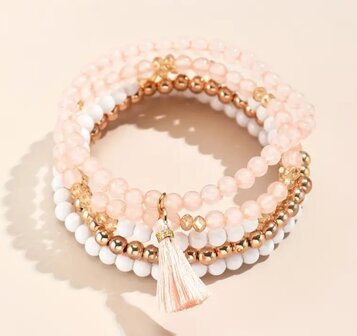 Armbanden set pink vibes