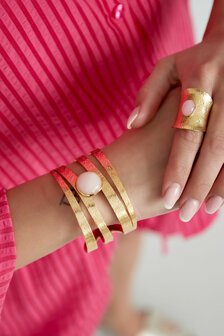 Statement armband golden dream