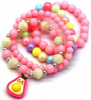 Armbanden set advocado - Roze