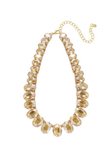 Ketting oval glamour - Goud/Champgane