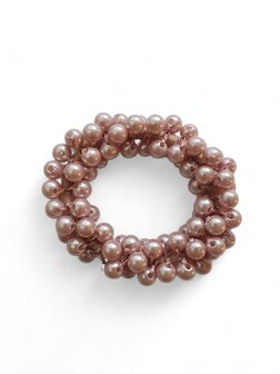 Haarelastiek pearls - Lila