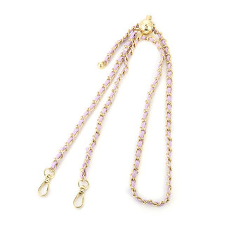 Tas riem / Bag strap chain Goud/Lila