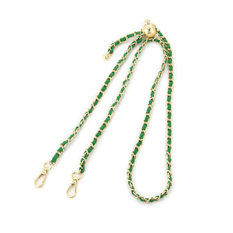 Tas riem / Bag strap chain Goud/groen