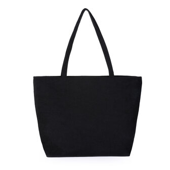 Corduroy shopper - Zwart