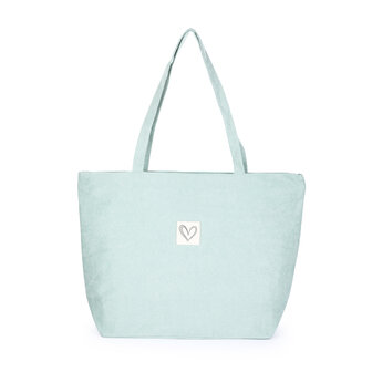 Corduroy shopper - Groen