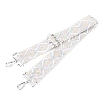 Tas riem / bag strap triangle - Silver