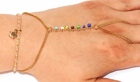 Armband star candy - Goud