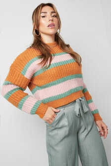 Trui colourful stripes mt S/M