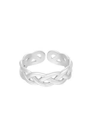 Ring braided - Zilver