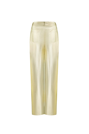 Broek metallic -Goud mt S