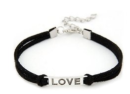 Armband love - zwart