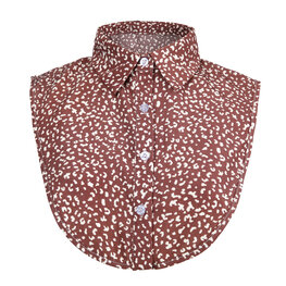 Los kraagje/Blouse kraagje leopard - Bruin