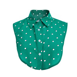 Los kraagje/Blouse kraagje dots- Groen