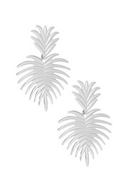 Oorbellen spiked leaves - Zilver