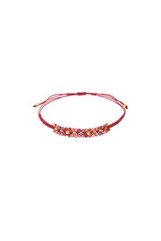 Armband daisy - Rood