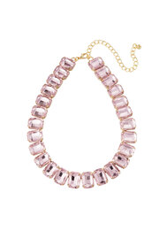 Ketting glamour - Goud/Roze