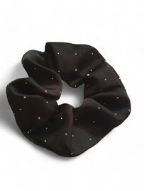 Scrunchie  strass - Zwart