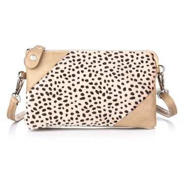 Kleine tas cheetah beige